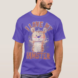 T-shirt Cadeaux Amoureux des animaux femmes filles Hamster