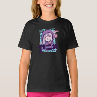 T-shirt Cadeaux Anime pour filles Ados Juste une fille qui