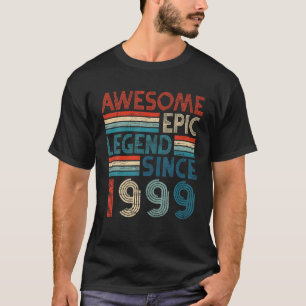 T-shirt Cadeaux Anniversaires 23E Année Awesome Epic Légen