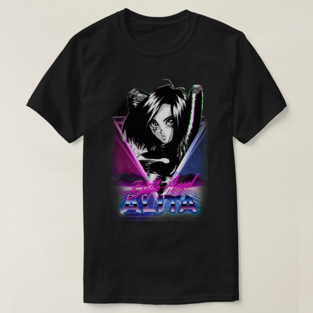 T-shirt Cadeaux Anniversaires Alita Battle Angel Cadeau Po (Design devant)