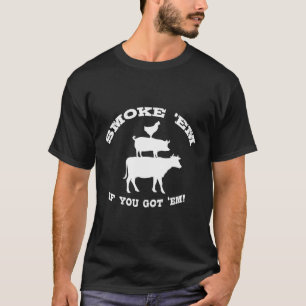 T-shirt Cadeaux Barbecue Pour Hommes Viandes Fumer Barbecu