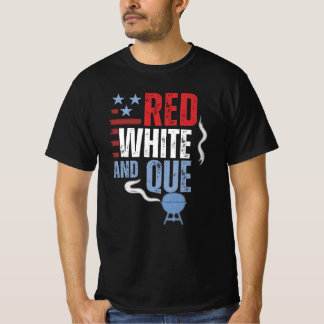 T-shirt Cadeaux BBQ Red White et Que Patriotic