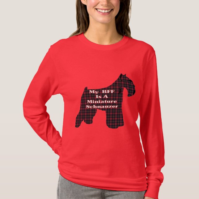 T-shirt Cadeaux BFF Schnauzer Miniature (Devant)