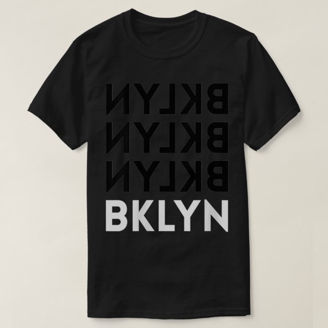 T-shirt Cadeaux Brooklyn pour femmes (Trois NoirsUn Blanc) (Design devant)
