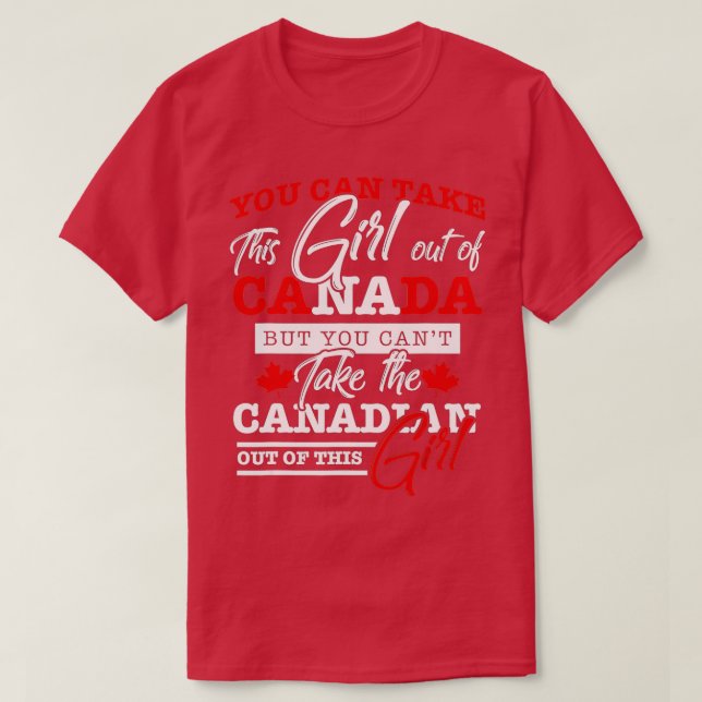 T-shirt Cadeaux canadiens pour femmes Maple Leaf Canada (Design devant)