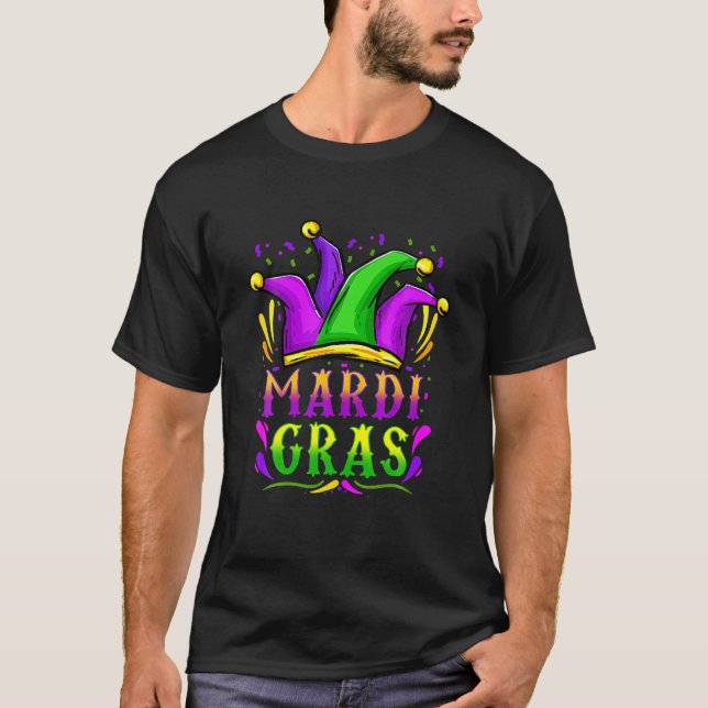 T-shirt Cadeaux Casquettes de la fête Mardi Gras (Devant)