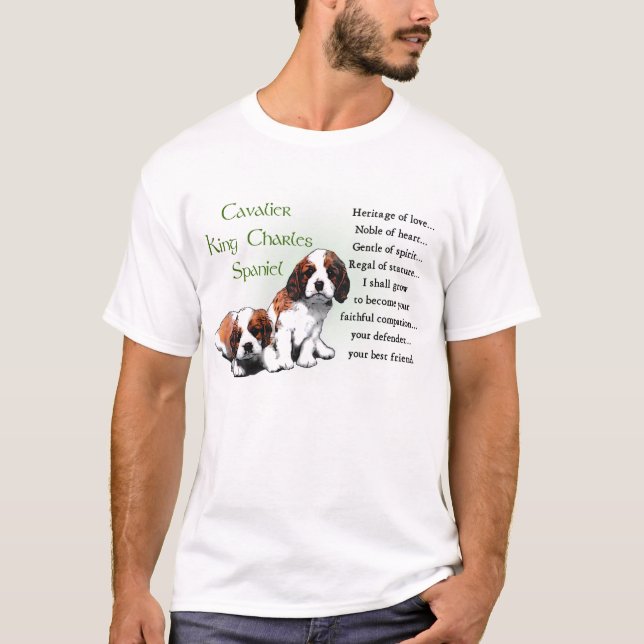 T-shirt Cadeaux cavaliers d'épagneul du Roi Charles (Devant)
