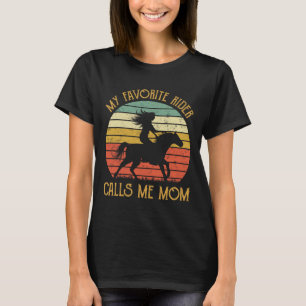 T-shirt Cadeaux Cheval De Fils Fille Mon Rider Favori Ca