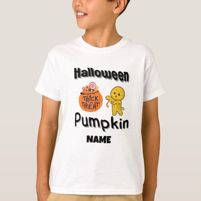 T-shirt Cadeaux citrouilles d'Halloween (Devant)