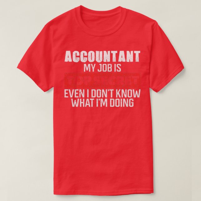 T-shirt Cadeaux comptables 2 (Design devant)