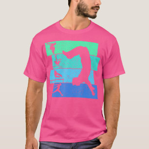 T-shirt Cadeaux Cool Parkour Freerunning Rétro Parkour Tr
