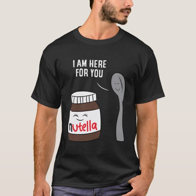 T-shirt Cadeaux Couplepartner Homme Valentine Nutella (Devant)