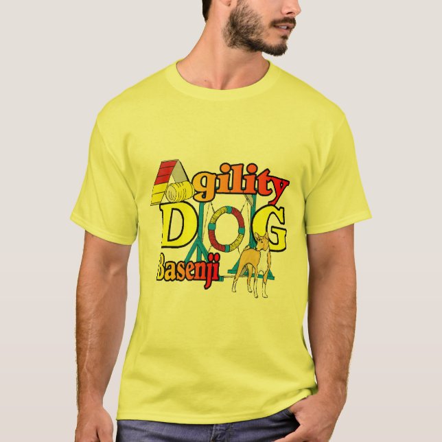 T-shirt Cadeaux d'agilité Basenji (Devant)