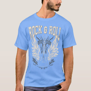 T-shirt Cadeaux d'amant de Rock and Roll Guitare électriqu