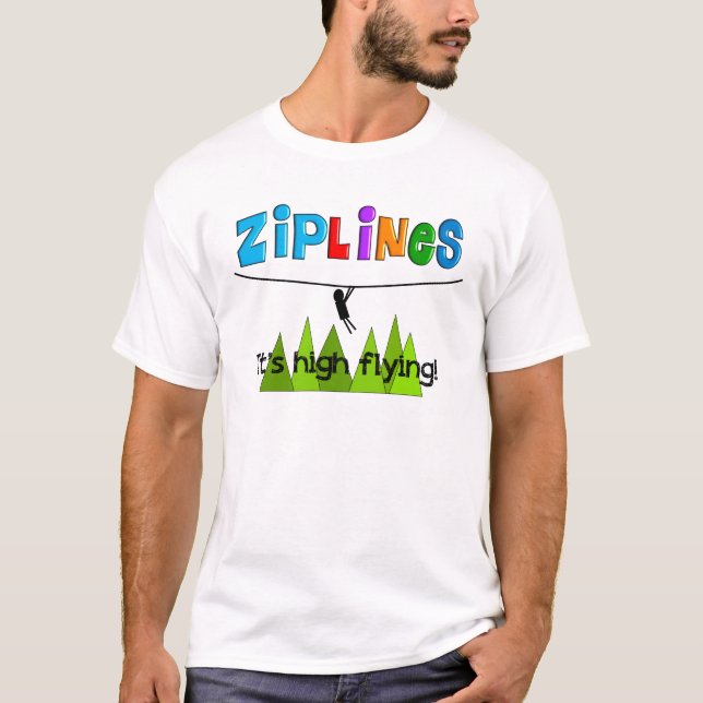 T-shirt Cadeaux d'amants de ZipLine (Devant)