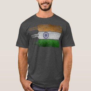 T-shirt Cadeaux d'amoureux du cricket indien cool Swaraj T