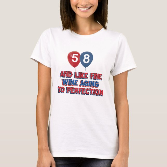 T-shirt cadeaux d'anniversaire 58 an (Devant)