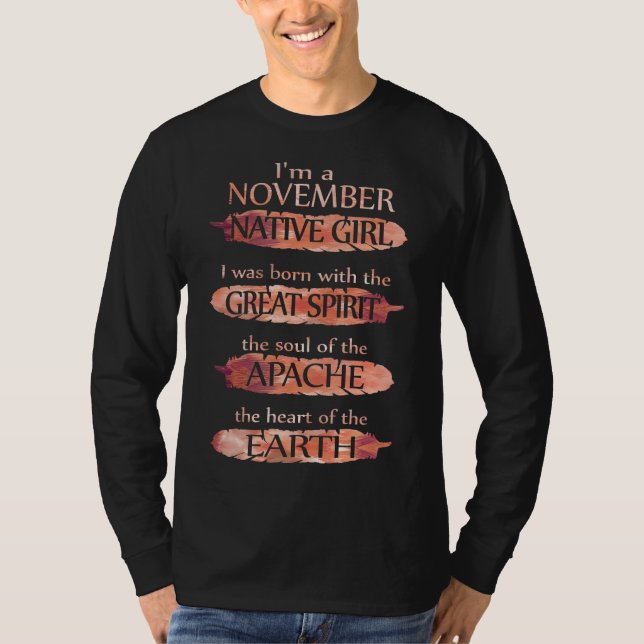 T-shirt Cadeaux d'anniversaire | I'm A November Native Chi (Devant)