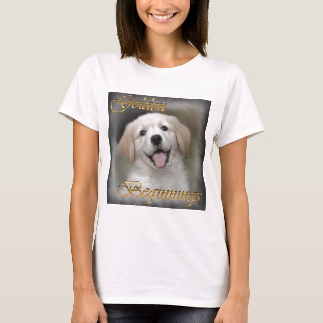 T-shirt Cadeaux d'art Golden Retriever (Devant)