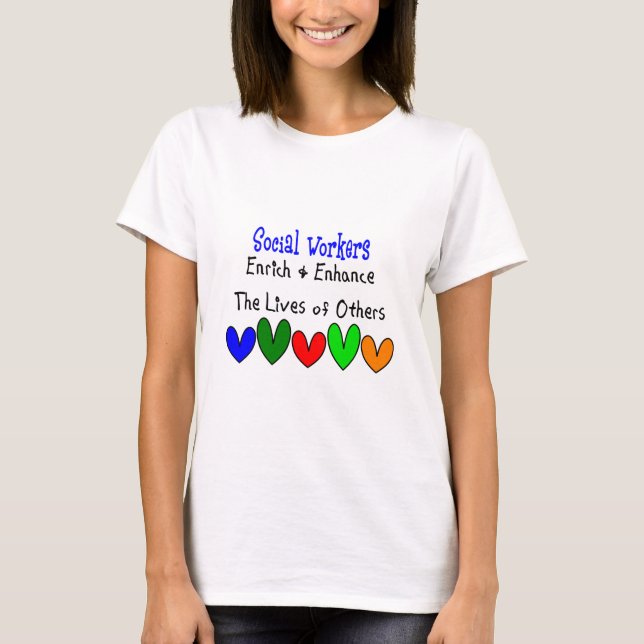 T-shirt Cadeaux d'assistant social (Devant)
