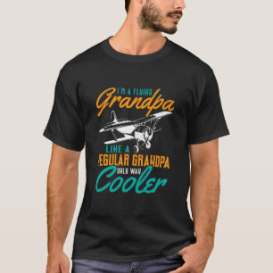 T-shirt Cadeaux d'avion Grand-père pilote avion nouveaut