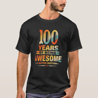 T-shirt Cadeaux de 100 ans Vintage 1921 Edition Limitée 10
