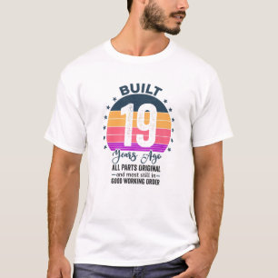 T-shirt Cadeaux de 19 ans Vintage 2003 Édition limitée 19T