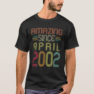 T-shirt Cadeaux De 20 Ans Extraordinaires Depuis Avril 200