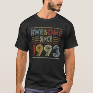 T-shirt Cadeaux De 29 Ans Magnifique Depuis 1993 Rétro 29E
