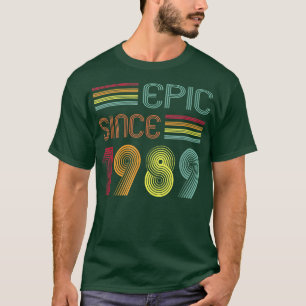T-shirt Cadeaux de 33 ans épique depuis 1989 33e anniversa