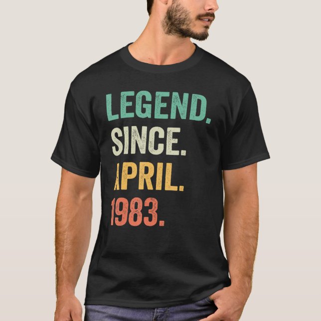 T-shirt Cadeaux de 40 ans 40e anniversaire Hommes Légende  (Devant)