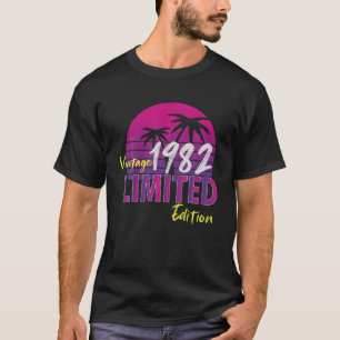 T-shirt Cadeaux de 40 ans Vintage 1982 Edition Limitée 40T