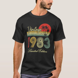 T-shirt Cadeaux de 40 ans Vintage 1983 Edition limitée