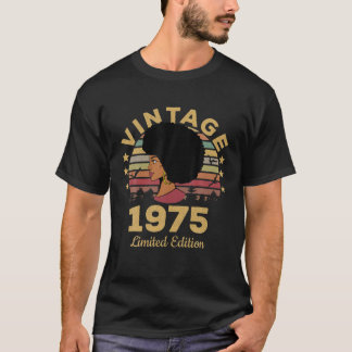 T-shirt Cadeaux de 47 ans Vintage 1975 Édition limitée 47T