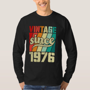 T-shirt Cadeaux De 48 Ans Vintage Né En 1976 Rétro 48ᵉ