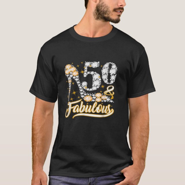 T-shirt Cadeaux de 50 ans 50 Fabuleux 50e Anniversaire Dia (Devant)