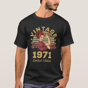T-shirt Cadeaux de 51 ans Vintage 1971 Limited Edition 51S
