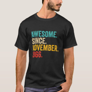 T-shirt Cadeaux de 56 Ans 56e anniversaire Awesome depuis