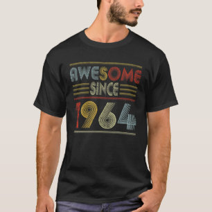 T-shirt Cadeaux De 58 Ans Magnifique Depuis 1964 Rétro 58E