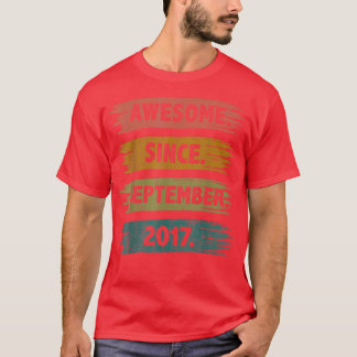 T-shirt Cadeaux de 5 ans fantastiques depuis Septembre 201