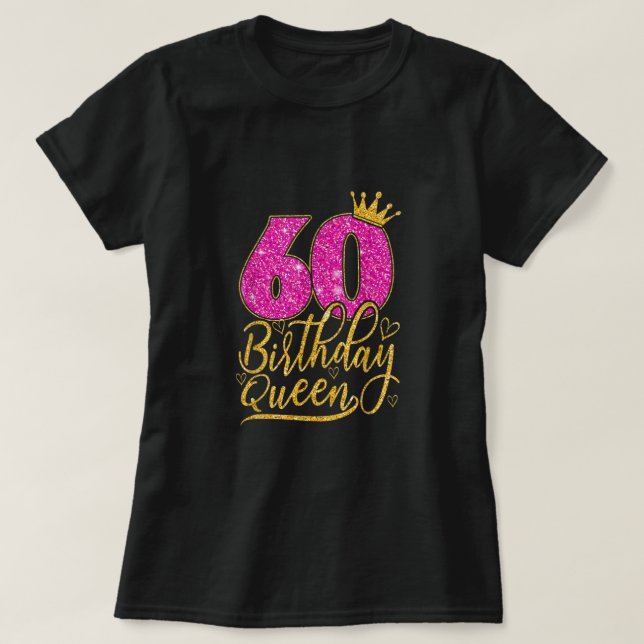 T-shirt Cadeaux de 60 ans 60e anniversaire Queen Diamond C (Design devant)
