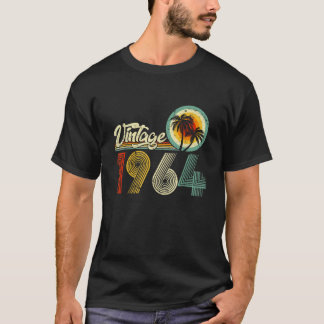 T-shirt Cadeaux De 60 Ans Vintage Né En 1964 Rétro 60e
