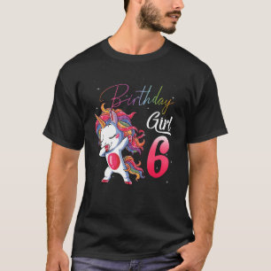 T-shirt Cadeaux de 6 ans 6e anniversaire fille Ados Dabbin