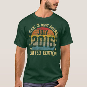 T-shirt Cadeaux de 6 ans Juillet 2016 Edition Limitée 6e B