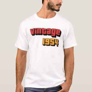 T-shirt Cadeaux de 70 ans Hommes Femmes Vintage 1954 70e n