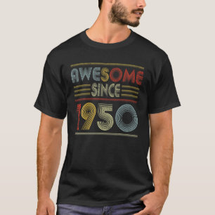 T-shirt Cadeaux De 72 Ans Magnifique Depuis 1950 Rétro 72E