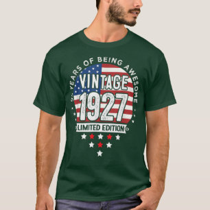 T-shirt Cadeaux de 95 ans Vintage 1927 Édition limitée 95t