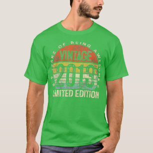 T-shirt Cadeaux de 9 ans Vintage 2013 Edition limitée 9e