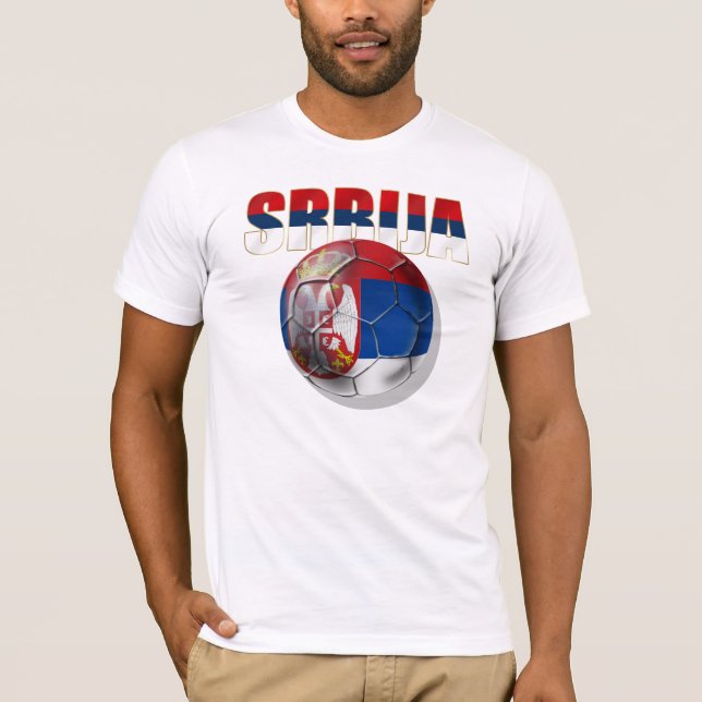 T-shirt Cadeaux de Beli Orlovi de drapeau de Srbija Serbie (Devant)