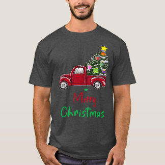 T-shirt Cadeaux de camions rouges Chrismas